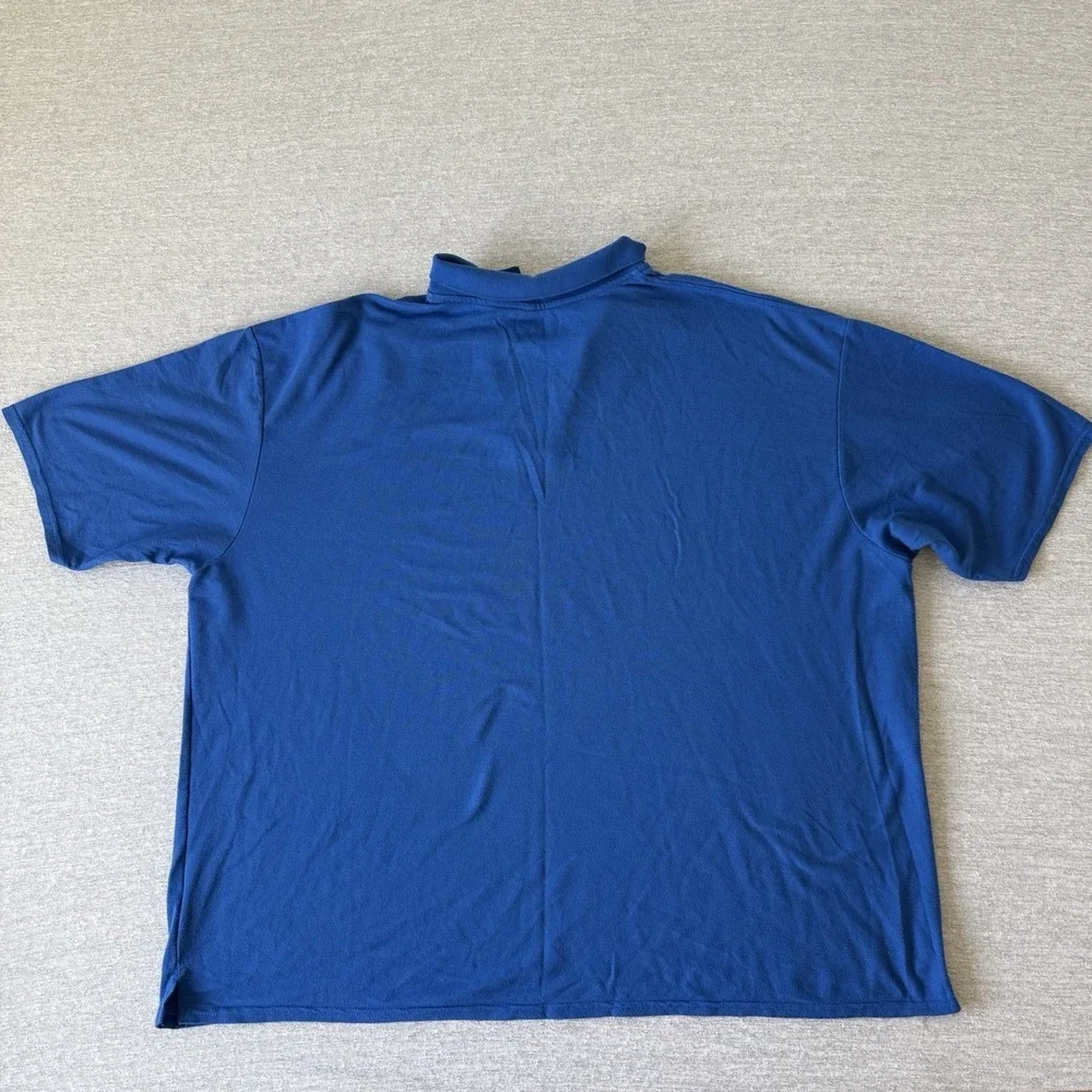 Gildan Dry Blend Men's Polo Shirt 5XL Blue Cotton Short Sleeve